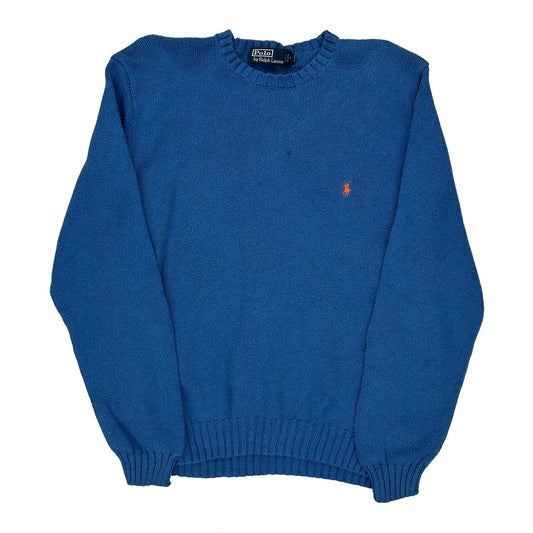 Polo By Ralph Lauren Jumper - XL Blue Cotton