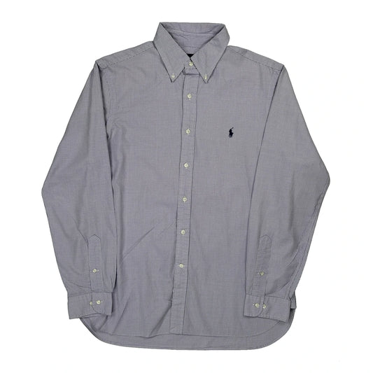 Ralph Lauren Checked Shirt - Large Blue Cotton