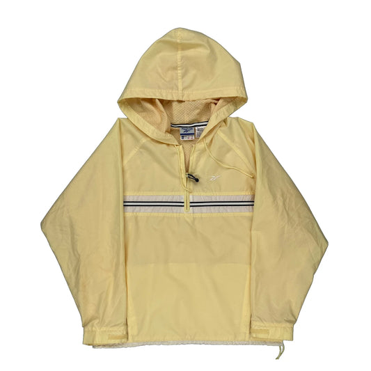 Reebok Windbreaker - Large Yellow Polyester