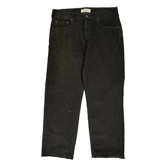 Levis Cord Jeans - 36W 32L Black Cotton