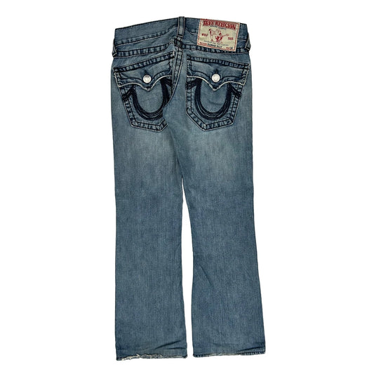 Rainbow Billy True Religion Boot Cut Jeans - 30″ Waist Light Wash Denim