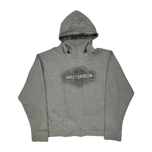 Sydney, Cape Breton, Nova Scotia, Canada Harley Davidson Hoodie - 2XL Grey Cotton Blend