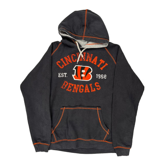 Cincinnati Bengals N.F.L. Team Apparel Hoodie - Large Black Cotton Blend