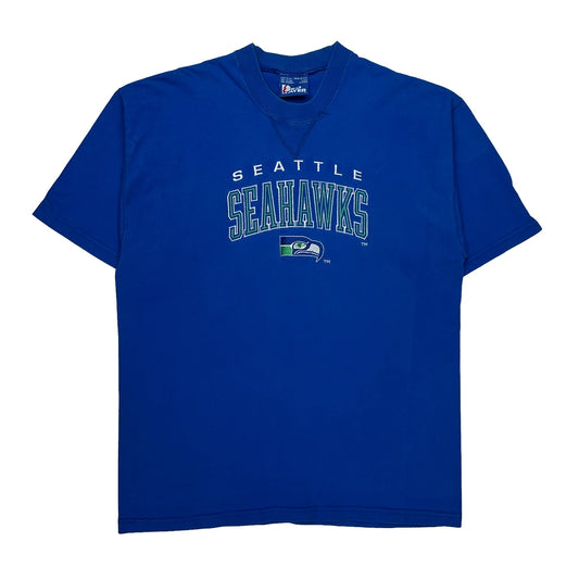 Vintage Made In USA, Seattle Seahawks Pro Player Nfl T-Shirt - XL Blue Cotton