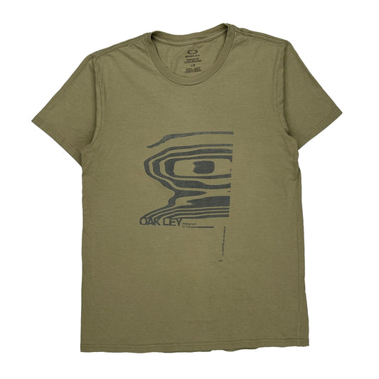 Oakley T-Shirt - Large Khaki Cotton