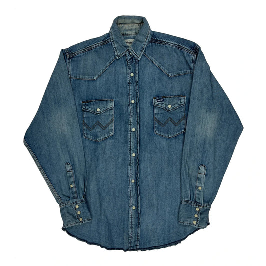 Wrangler Denim Shirt - Medium Blue Denim
