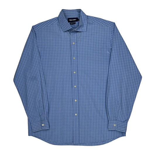 Polo By Ralph Lauren Checked Shirt - Large Blue Cotton