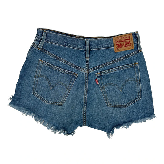 Levis Denim Shorts - 30W UK 10 Blue Cotton