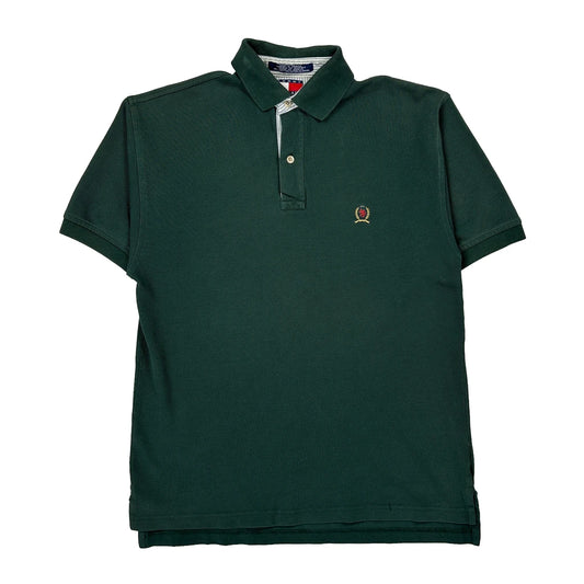 Vintage Tommy Hilfiger Polo Shirt - Small Green Cotton