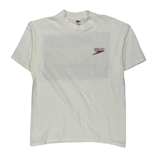 Power Volley Speedo Single Stitch T-Shirt - Large White Cotton