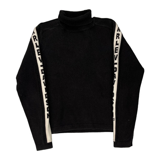 An American Legend Harley Davidson Rollneck - Medium Black Cotton Blend