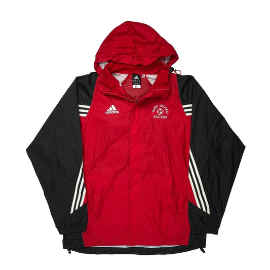York United Soccer Adidas Windbreaker - Medium Black Polyester