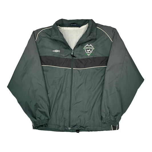 Kitchener Soccer Club Umbro Windbreaker - Large Green Polyester