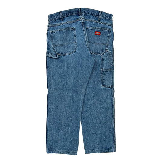 Dickies Cargo Carpenter Jeans - 34W 30L Blue Denim