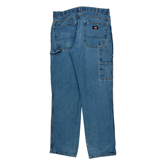 Dickies Carpenter Jeans - 33W 34L Blue Cotton