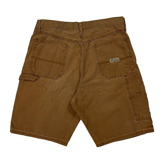 Vintage Wrangler Carpenter Shorts - 31W 10L Brown Cotton