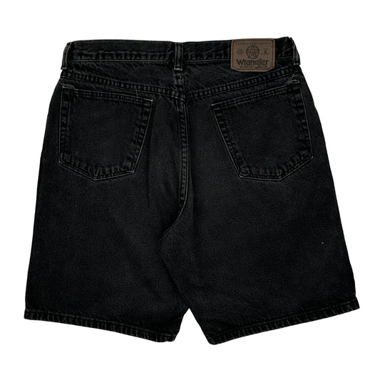 Wrangler Denim Shorts - 34W 9L Black Denim