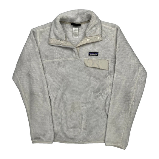 Patagonia Collared Fleece - Medium Cream Polyester