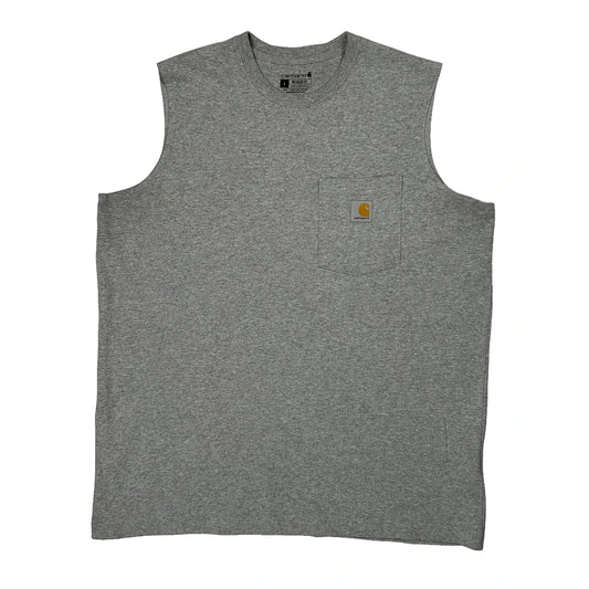 Vintage Carhartt Vest - Large Grey Cotton
