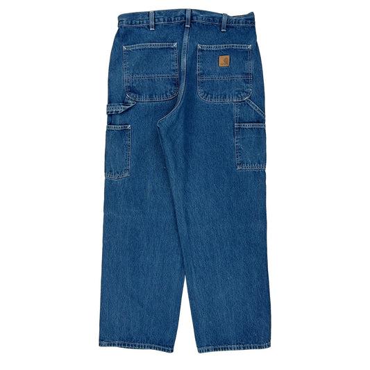 Carhartt Carpenter Jeans - 32W 30L Blue Cotton