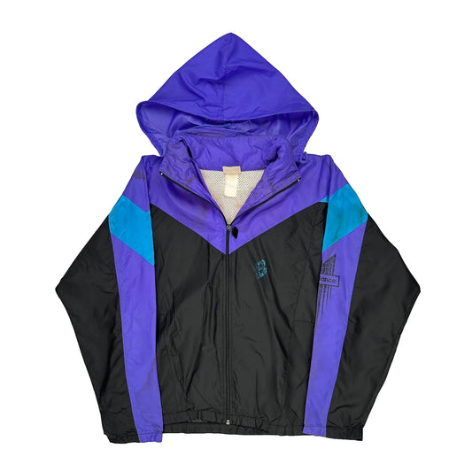 New Balance Windbreaker - Large Blue Polyester