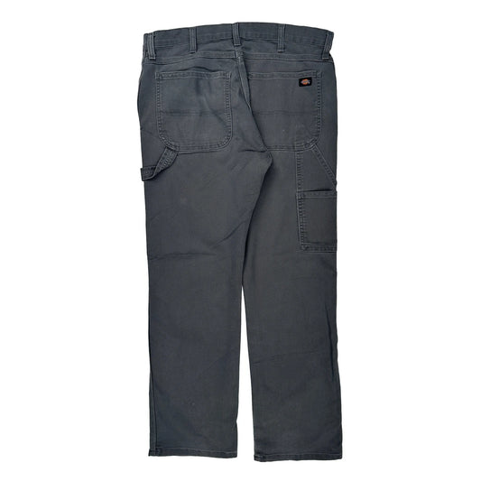 Dickies Carpenter Trousers - 34W 30L Grey Cotton Blend