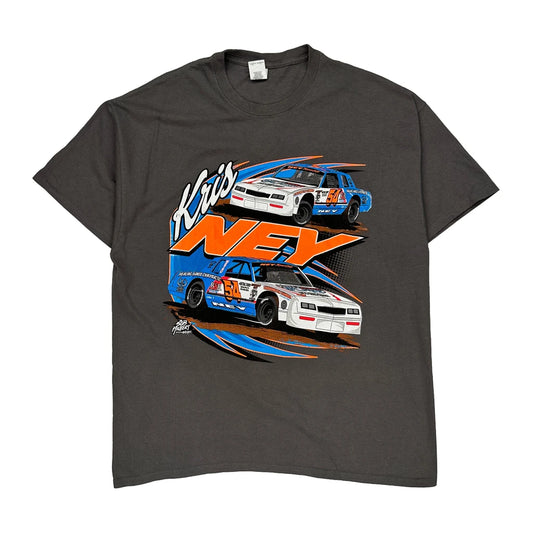 Ney Racing Gildan Graphic T-Shirt - XL Grey Cotton
