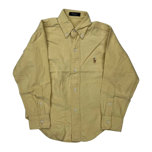 Age 5-6 Polo By Ralph Lauren Shirt - Small Yellow Cotton