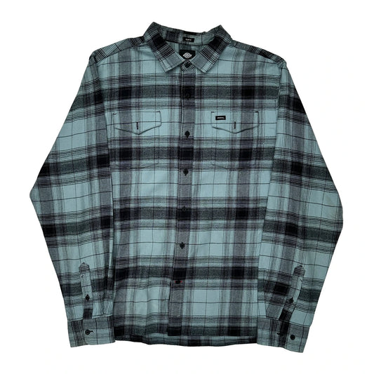 '67 Collection Dickies Checked Flannel Shirt - XL Black Cotton