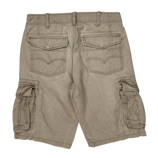 Levis Cargo Cargo Shorts - 31W 11L Beige Cotton