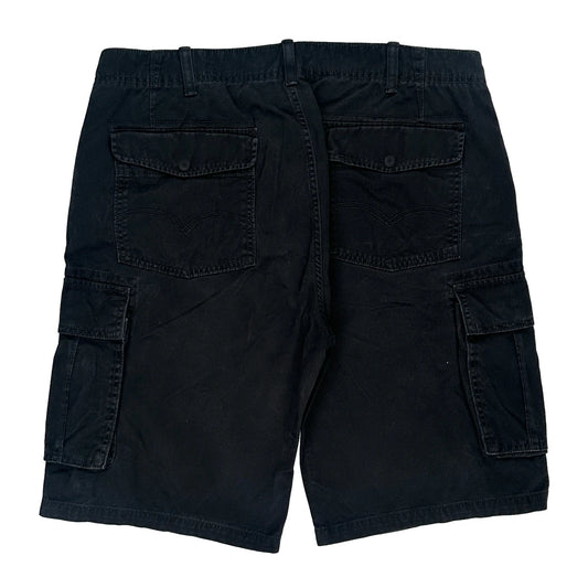 Levis Cargo Shorts - 37W 11L Black Cotton