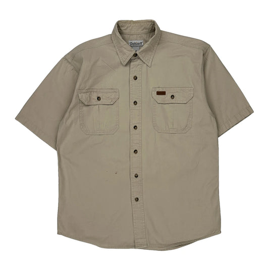 Carhartt Short Sleeve Shirt - Medium Beige Cotton