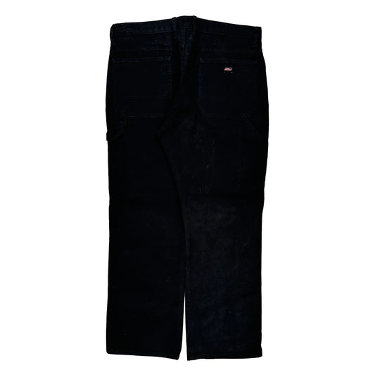 Dickies Trousers - 38W 32L Black Cotton