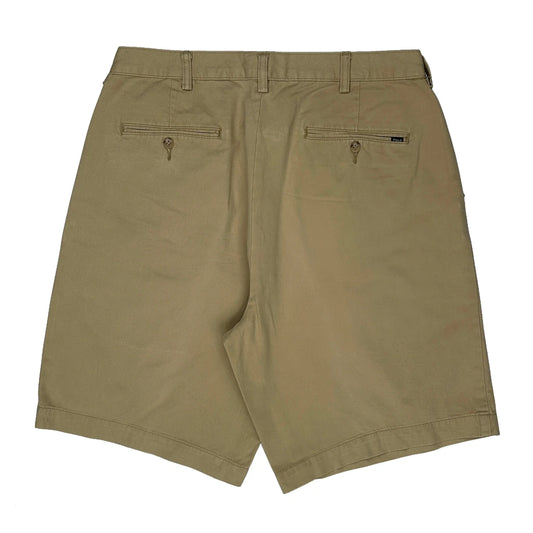 Vintage Polo By Ralph Lauren Chino Shorts - 33W 9L Beige Cotton