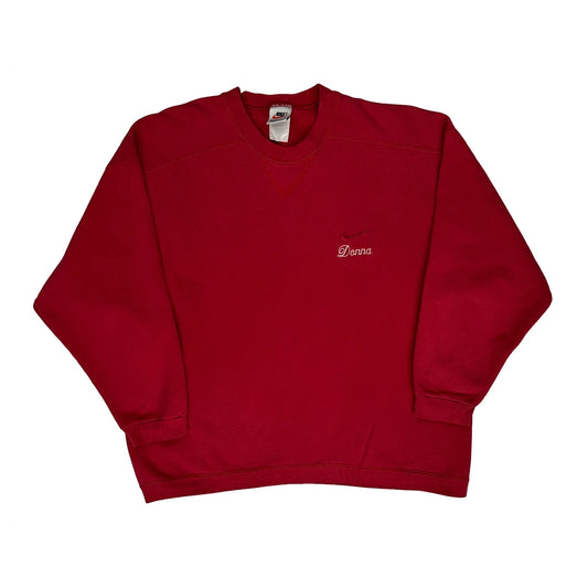 Nike Sweatshirt - Small Red Cotton