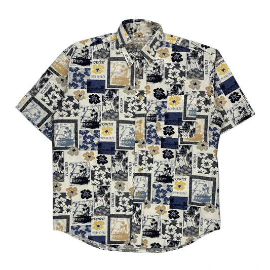 Crossings Hawaiian Shirt - Medium Multicoloured Cotton