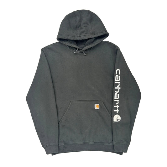 Carhartt Hoodie - Medium Black Cotton Blend