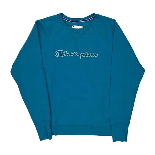 Authentic Athleticwear Champion Sweatshirt - Large Blue Cotton