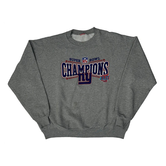 New York Giants Nfl Graphic Sweatshirt - XL Grey Cotton Blend