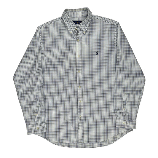 Ralph Lauren Checked Shirt - XL White Cotton