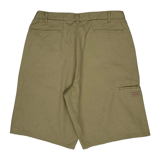 Dickies Baggy Chino Shorts - 34W 11L Khaki Cotton