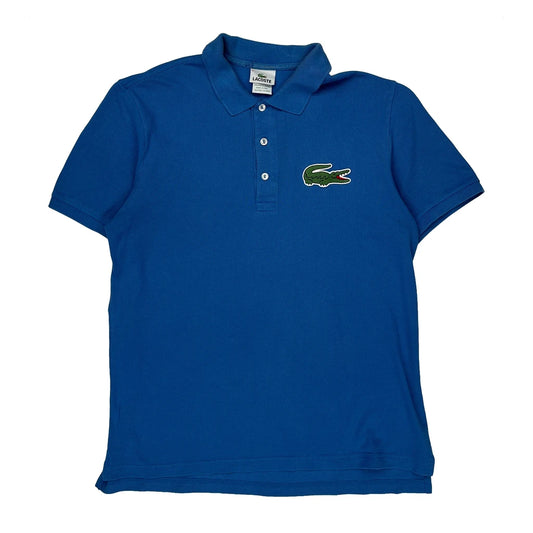 Vintage Lacoste Polo Shirt - Large Blue Cotton