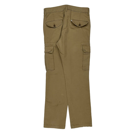 Levis Cargo Trousers - 32W 31L Khaki Cotton