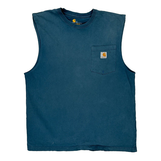 Carhartt Vest - Medium Blue Cotton
