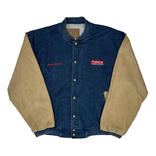 Vintage Plexus Technology Group Three Rivers Denim Jacket - Medium Blue Denim