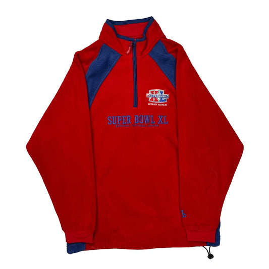 Super Bowl XL Nfl Football Fleece - Medium Blue Polyester