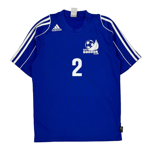 Bay Soccer Club Adidas Football Shirt - Small Blue Polyester