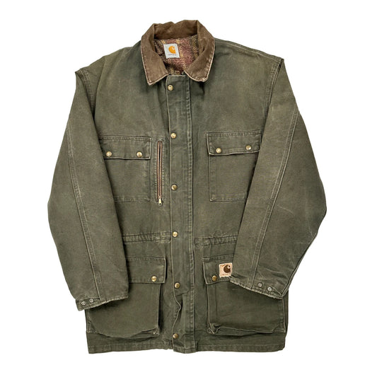 Carhartt Double Knee Jacket - Large Green Cotton