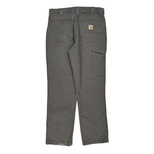 Carhartt Carpenter Trousers - 34W 32L Grey Cotton