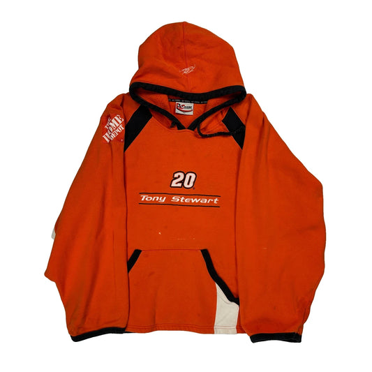 Tony Stewart Chase Authentics Nascar Hoodie - 2XL Orange Cotton